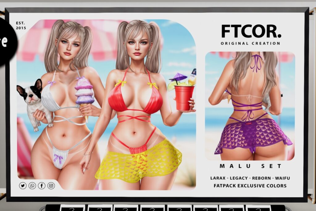 Malu set - Legacy/MaitreyaX/Reborn/+mods, L$199 each/L$999 FP