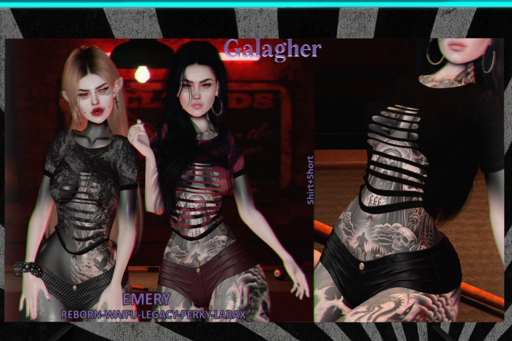 Emery Shirt and Shorts - Legacy/MaitreyaX/Reborn/+mods, L$299 each/L$1439 FP