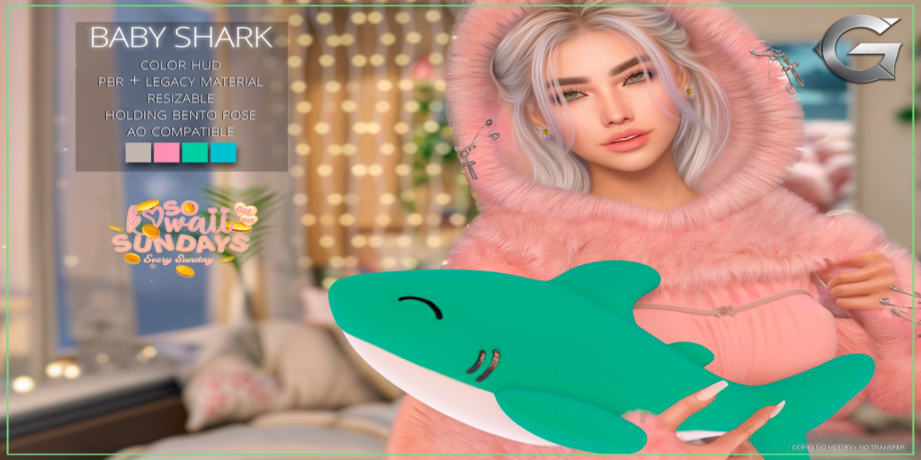 Baby Shark Holdable	&lt;a href=&quot;http://maps.secondlife.com/secondlife/Spruce%20Peak/211/193/24&quot;&gt;Teleport&lt;/a&gt;