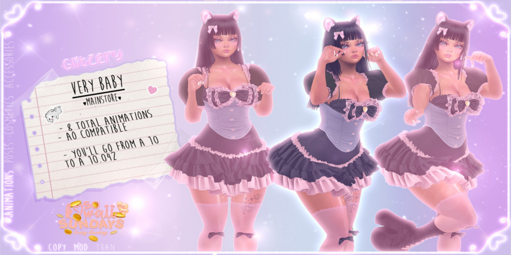 Very Baby Animations	&lt;a href=&quot;http://maps.secondlife.com/secondlife/Universa/41/91/3003&quot;&gt;Teleport&lt;/a&gt;
