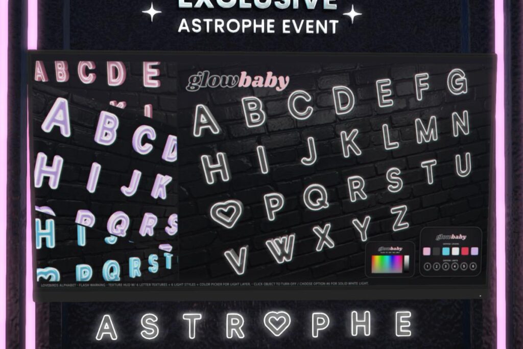 Lovebirds Alphabet, L$399