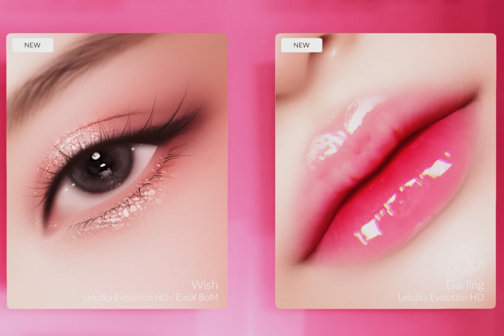 Wish Eyeshadow - EvoX, L$298 FP | Darling Lipstick - EvoX, L$289 FP