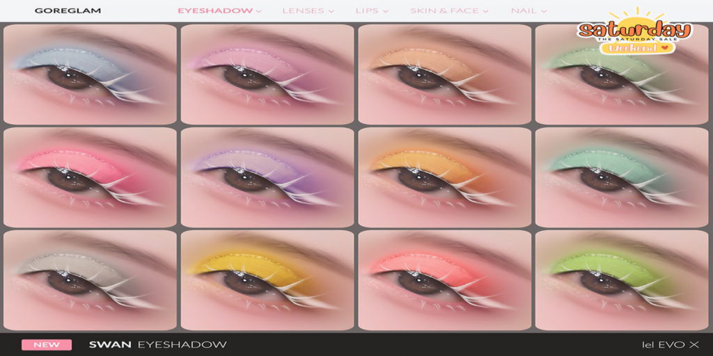 Swan Eyeshadow - EvoX	&lt;a href=&quot;http://maps.secondlife.com/secondlife/Hidden%20Village/39/80/797&quot; target=&quot;_blank&quot;&gt;Teleport&lt;/a&gt;