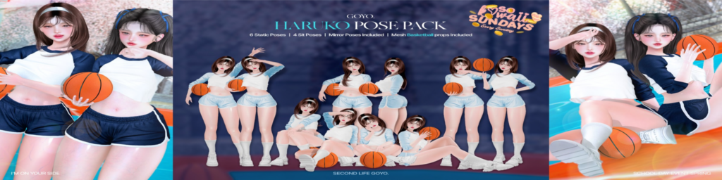 Haruko Group Poses &amp; Props	&lt;a href=&quot;http://maps.secondlife.com/secondlife/Dear/19/131/753&quot; target=&quot;_blank&quot;&gt;Teleport&lt;/a&gt;