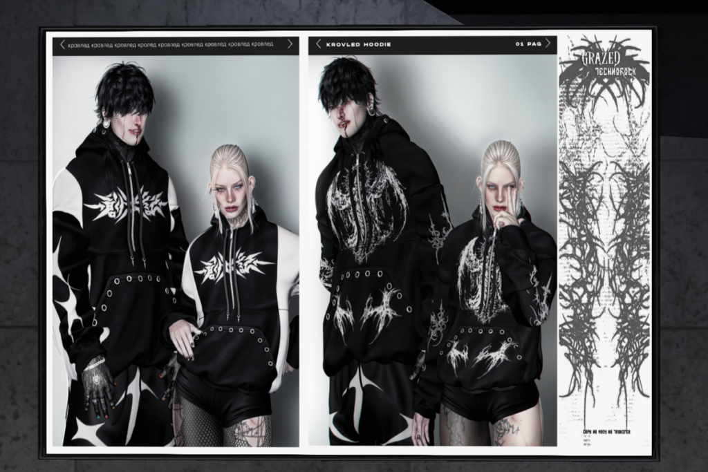 KrovLed Hoodie - Legacy F+M/Reborn, L$399 each/L$1799 FP