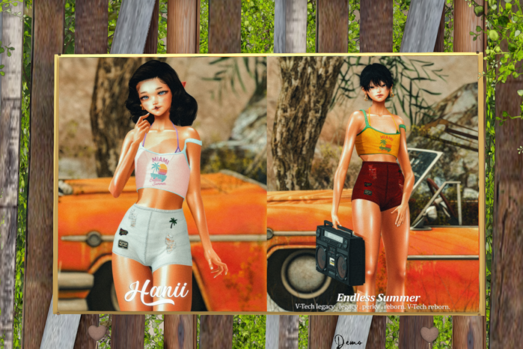 Endless Summer Top &amp; Shorts Legacy/Reborn/+mods, L$299 each/L$999 each FP