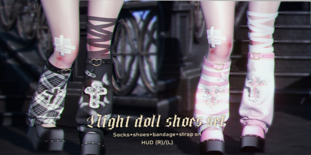 Night Doll Shoes Set - Legacy/Reborn	&lt;a href=&quot;http://maps.secondlife.com/secondlife/The%20Sign%20IV/135/55/24&quot;&gt;Teleport&lt;/a&gt;