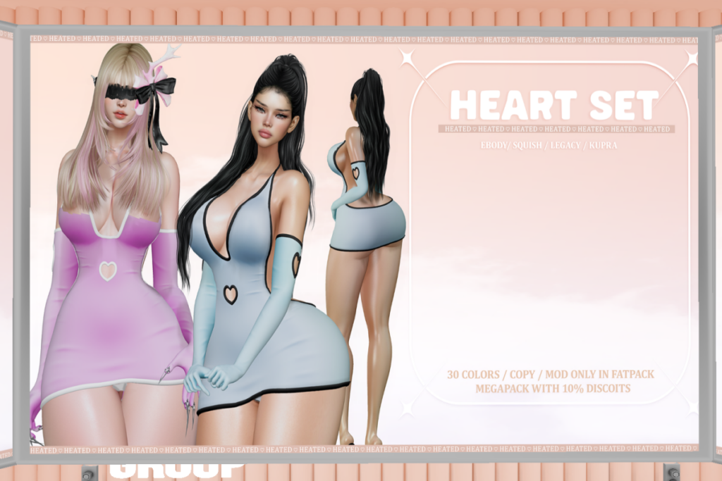 Heart Set - Inithium/Legacy/Reborn/+mods, L$250 each