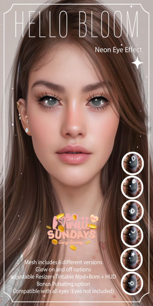 Neon Eye Effect Accessory	&lt;a href=&quot;http://maps.secondlife.com/secondlife/Ruined%20Mine/182/151/202&quot;&gt;Teleport&lt;/a&gt;