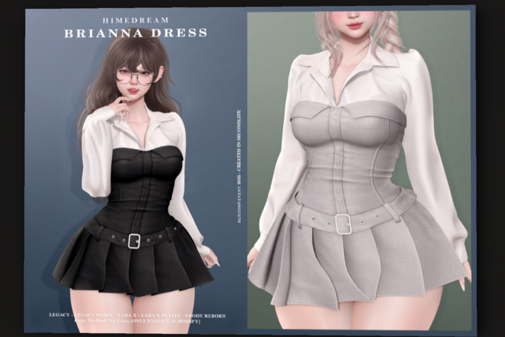 Brianna Set - Legacy/MaitreyaX/Reborn/+mods, L$249 each/L$1999 FP