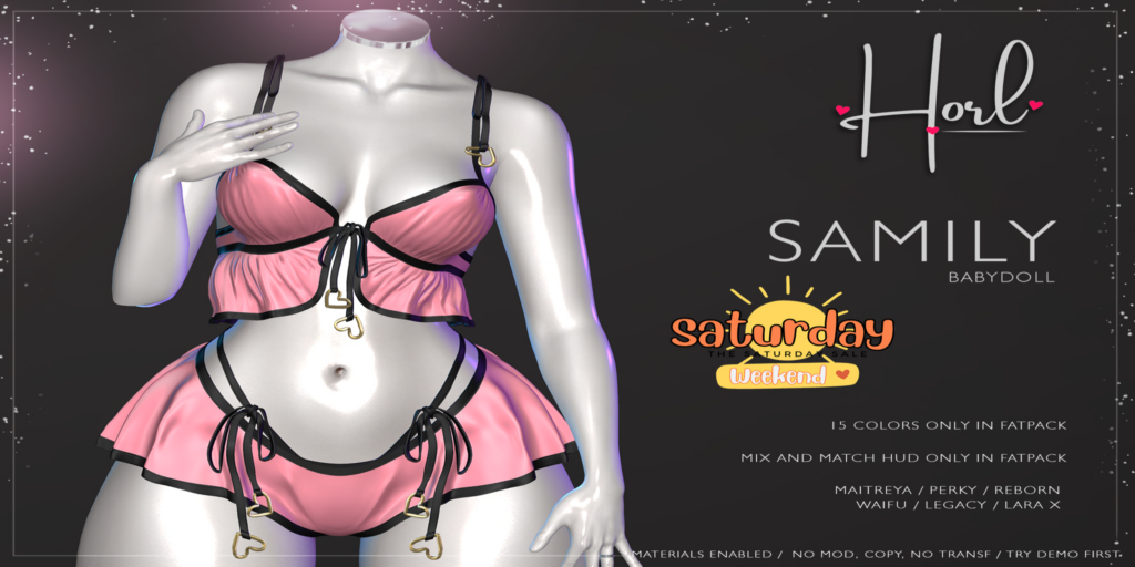 Samily Outfit - Legacy/Maitreya/Reborn/+mods	&lt;a href=&quot;http://maps.secondlife.com/secondlife/Spiced%20Romance/52/135/23&quot;&gt;Teleport&lt;/a&gt;
