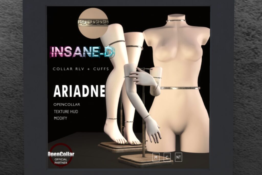Ariadne Collar and Cuffs, L$450