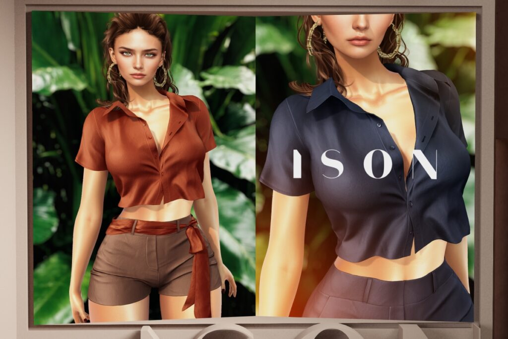 Kiley Top &amp; Phoebe Shorts - MaitreyaX/+mods, L$325 each/L$1195 FP