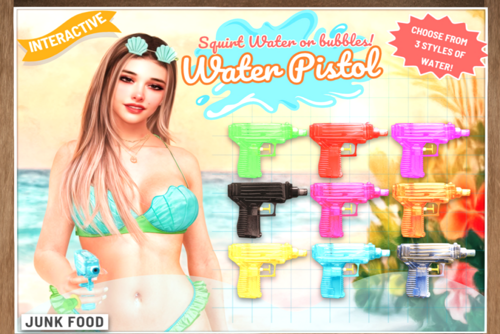 Interactive Water Pistol, L$199 each/L$1699 FP