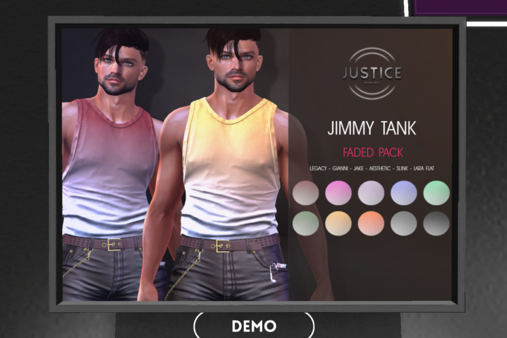 Jimmy Tank - Aesthetic/Gianni/Jake/Legacy/Maitreya Flat/Slink	&lt;a href=&quot;http://maps.secondlife.com/secondlife/UNDERGROUND/126/44/25&quot;&gt;TELEPORT&lt;/a&gt;