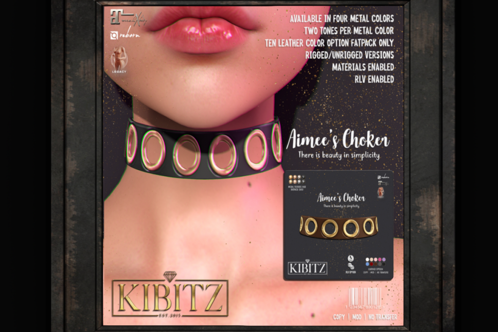 Aimee&#039;s Choker - Legacy/MaitreyaX/Reborn, L$250 each/L$750 FP
