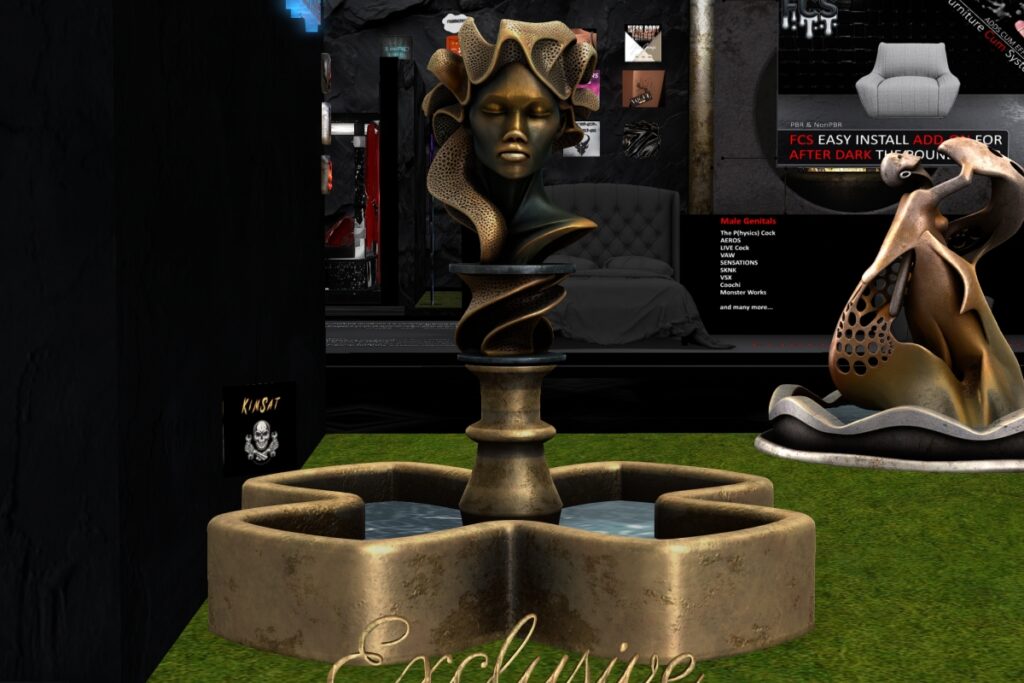 Fuente Queen Black Decor, L$500