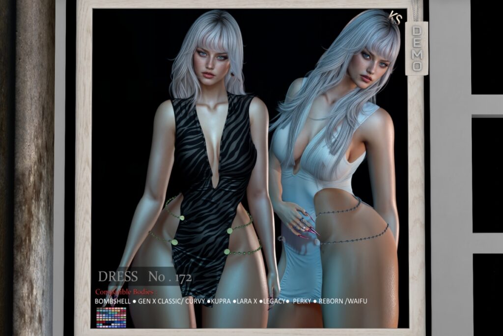 No. 72 Dress - GenX/Inithium/Legacy/MaitreyaX/Reborn/+mods, L$299 FP