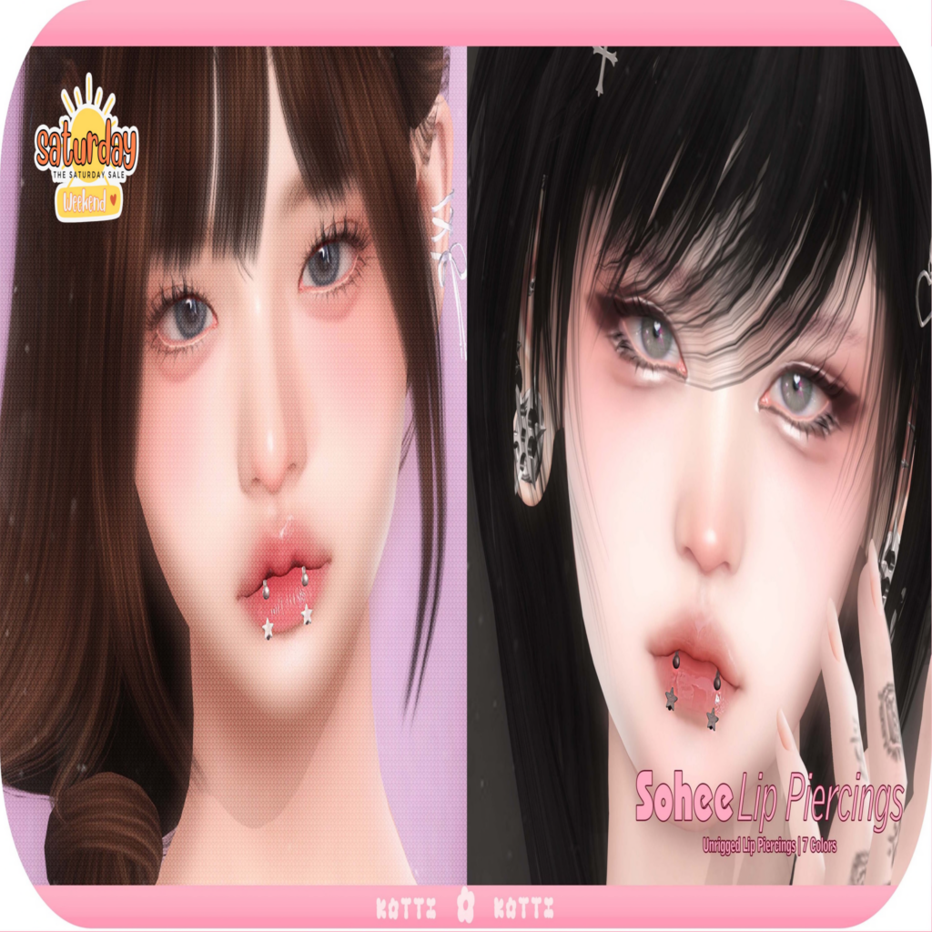 Sohee Lip Piercings	&lt;a href=&quot;http://maps.secondlife.com/secondlife/Dark%20Desires/204/205/25&quot; target=&quot;_blank&quot;&gt;Teleport&lt;/a&gt;