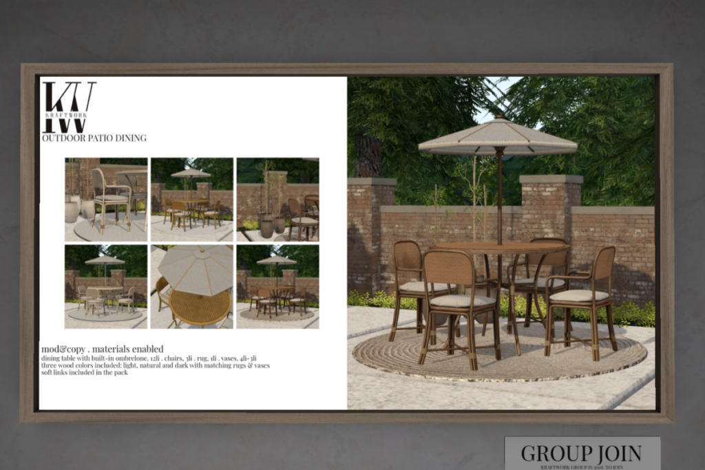 Outdoor Patio Dining, L$499