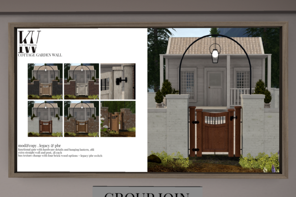 Cottage Garden Wall, L$399