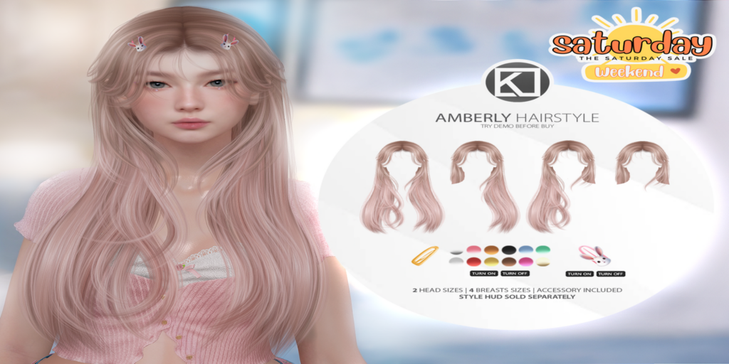 Amberly Hairstyle	&lt;a href=&quot;http://maps.secondlife.com/secondlife/Shinigami/157/221/3&quot;&gt;Teleport&lt;/a&gt;