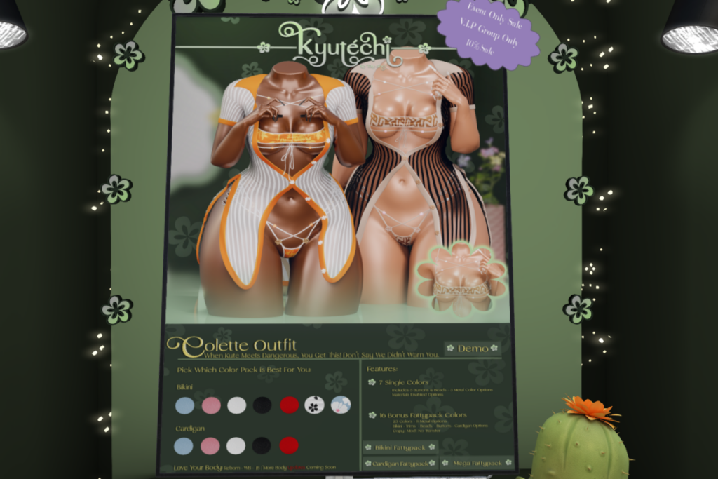 Colette Outfit - Reborn/+mods, L$289-L$330 each/L$1299-L$1499 each FP/L$2199 MP