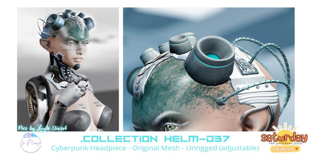 Collection Helm-D37 Headpiece	&lt;a href=&quot;http://maps.secondlife.com/secondlife/Bilby/206/77/69&quot; target=&quot;_blank&quot;&gt;Teleport&lt;/a&gt;
