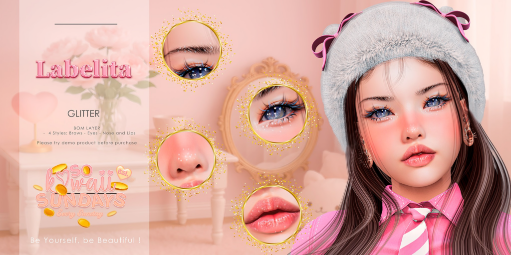 Glitter Cosmetics - BOM	&lt;a href=&quot;http://maps.secondlife.com/secondlife/LIVE%20LOVE/102/192/21&quot; target=&quot;_blank&quot;&gt;Teleport&lt;/a&gt;