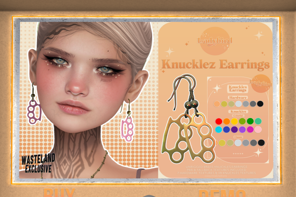 Knuckle Earrings, L$275