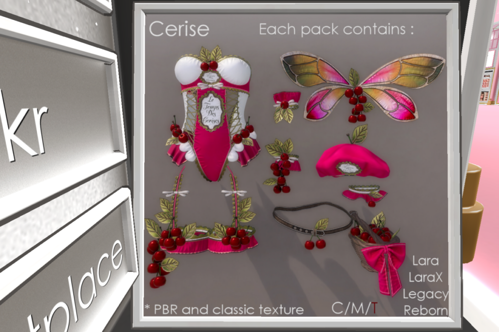 Cerise Outfit - Legacy/MaitreyaX/Reborn/+mods, L$429 each/L$1590 FP