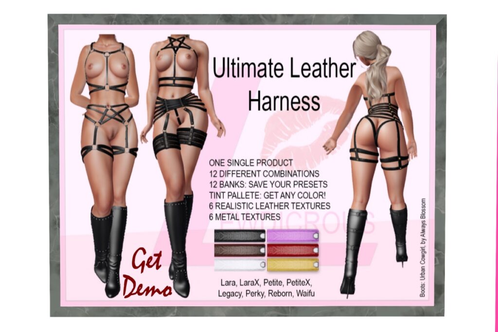 Ultimate Leather Harness - Legacy/Maitreya/Reborn/+mods, L$650 FP