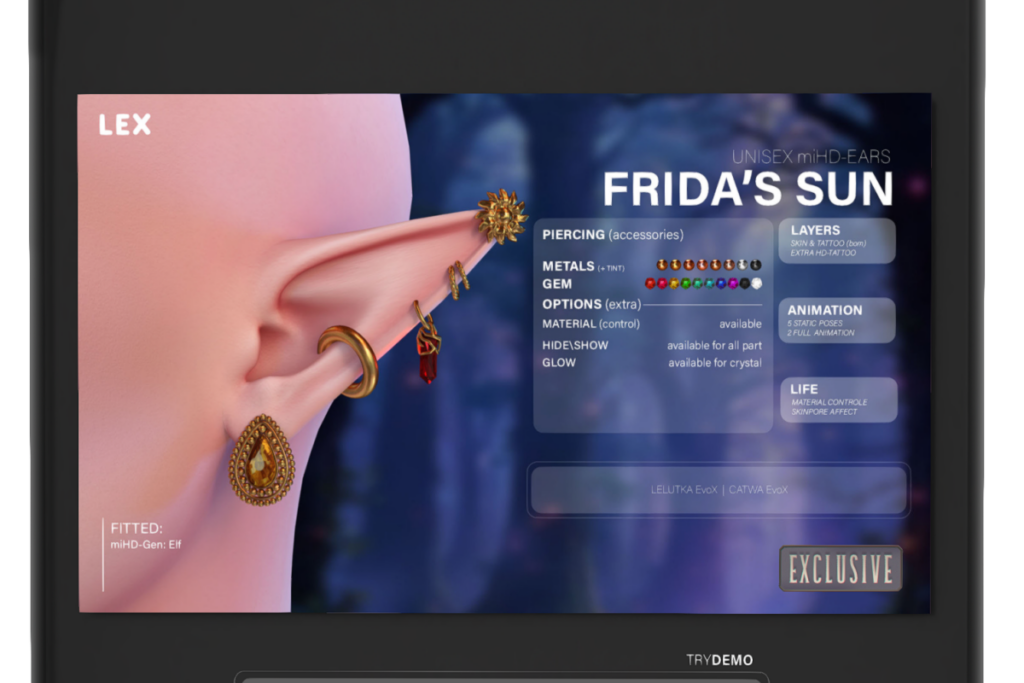 Frida&#039;s Sun - miHD, L$349-L$449 each