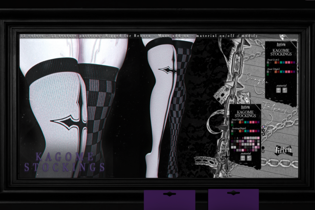 Kagome Stocking - Reborn, L$197 each/L$597 FP