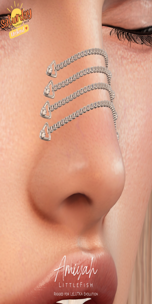 Amiyah Piercing - EvoX	&lt;a href=&quot;http://maps.secondlife.com/secondlife/Torres%20del%20Rio/50/91/254&quot; target=&quot;_blank&quot;&gt;Teleport&lt;/a&gt;
