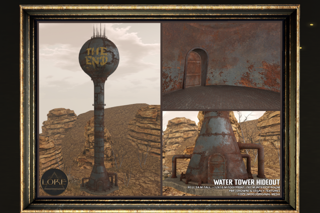 Water Tower Hideout, L$450