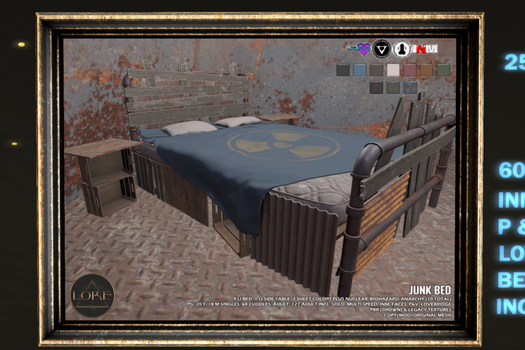 Junk Bed, L$713 PG/L$1800 FP