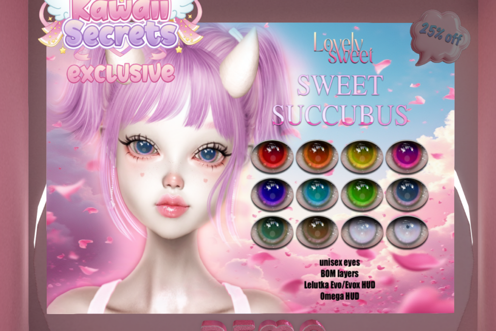 Sweet Succubus Eyes - BOM/EvoX/Omega, L$188