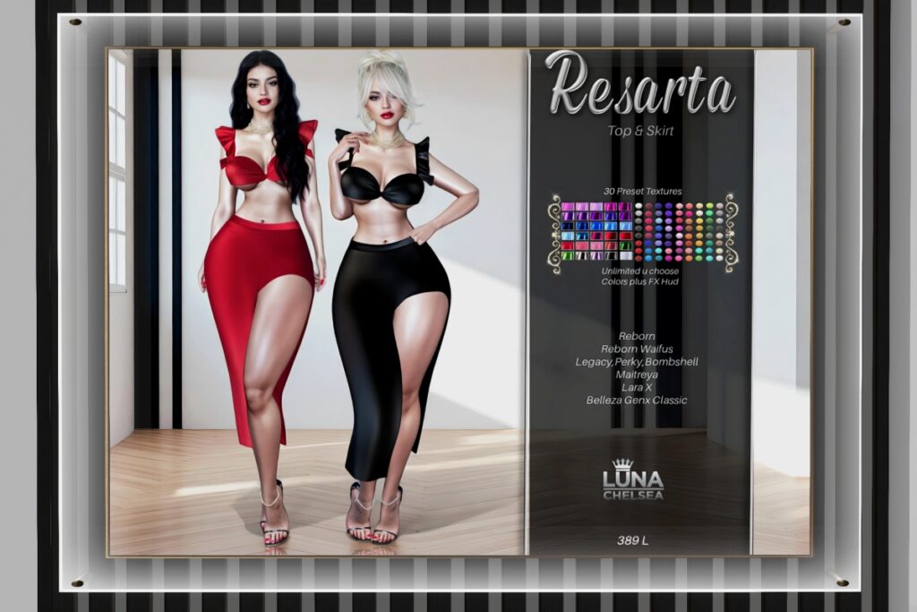 Resarta Outfit - GenX/Legacy/Maitreya/Reborn/+mods, L$389 FP