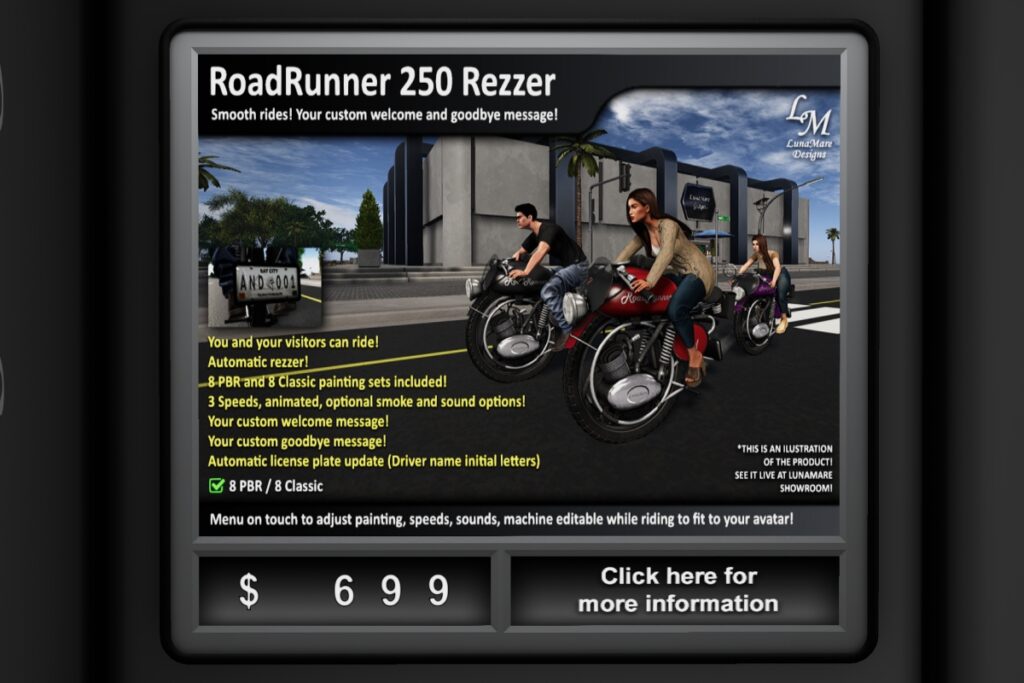 RoadRunner 250 Rezzer, L$699