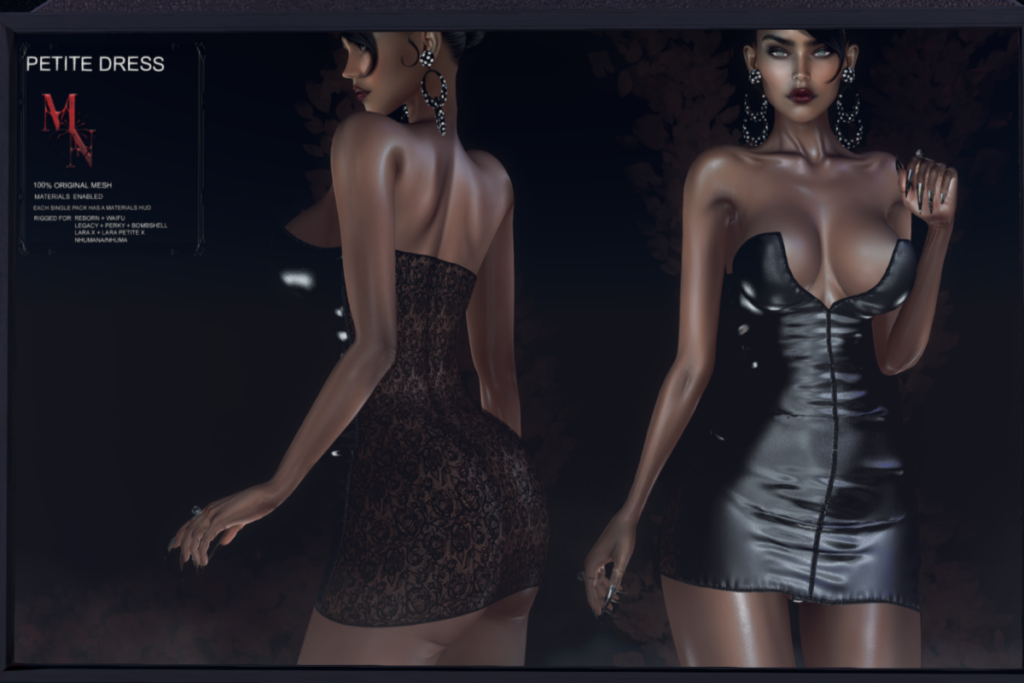 Petite Dress - Legacy/Maitreya/Nhumana/Reborn/+mods, L$300 each/L$1750 FP