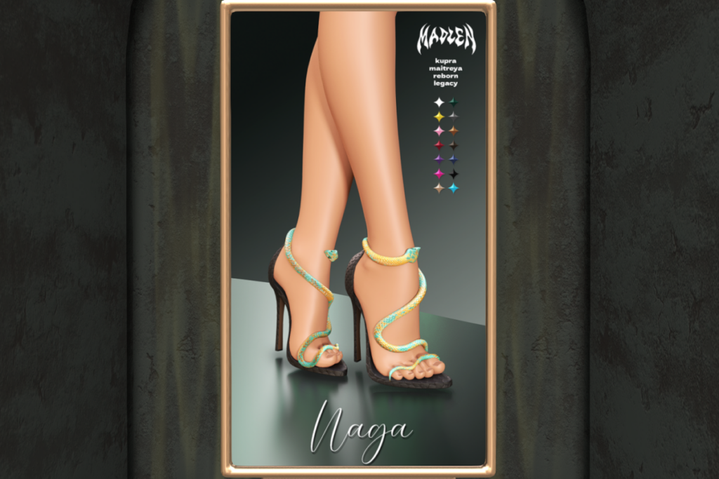 Naga Heels - Inithium/Legacy/Maitreya/Reborn, L$499