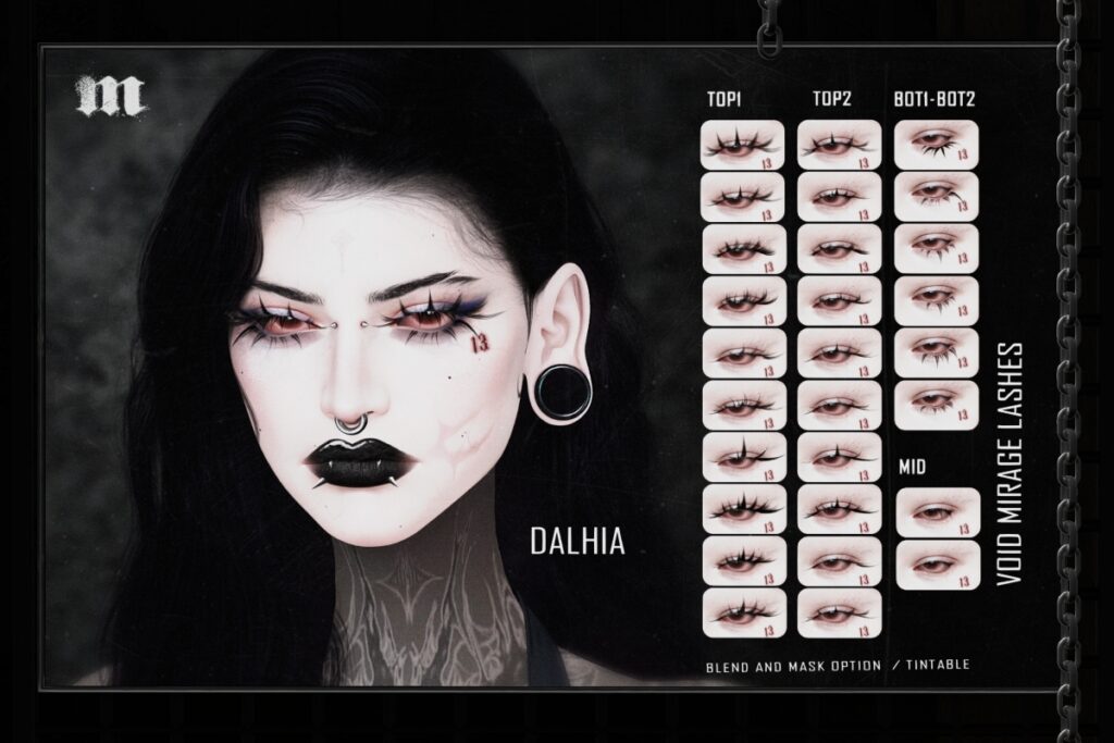 Dalhia Lashes - Void Mirage, L$400 FP