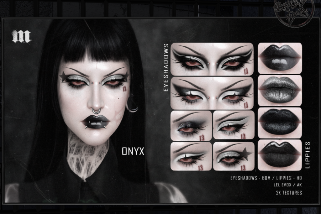 Onyx Eyeshadows - AkX/EvoX, L$300