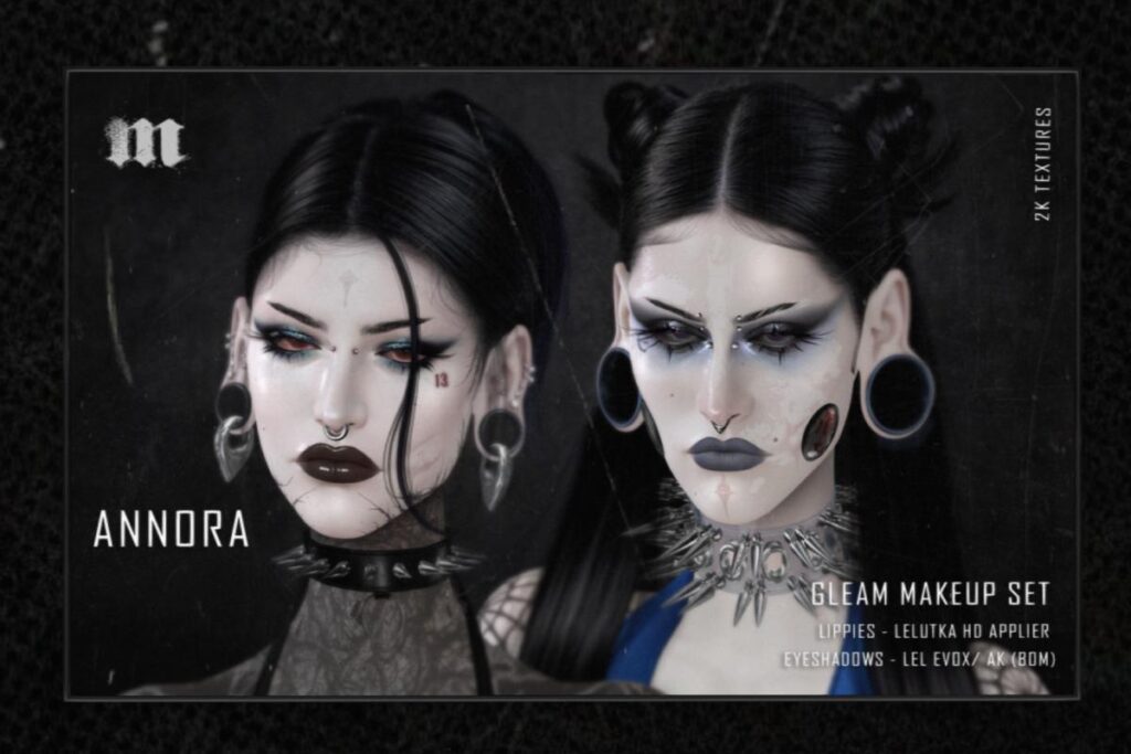 Annora Lipstick &amp; Eyeshadow - EvoX, L$250-L$300 each/L$450-L$1000 each FP/L$1300 MP