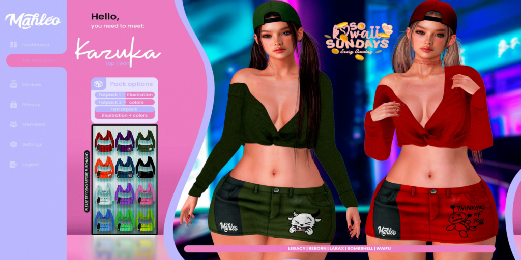 Karzuka Outfit - Legacy/MaitreyaX/Reborn/+mods	&lt;a href=&quot;http://maps.secondlife.com/secondlife/Vardor/78/195/22&quot;&gt;Teleport&lt;/a&gt;