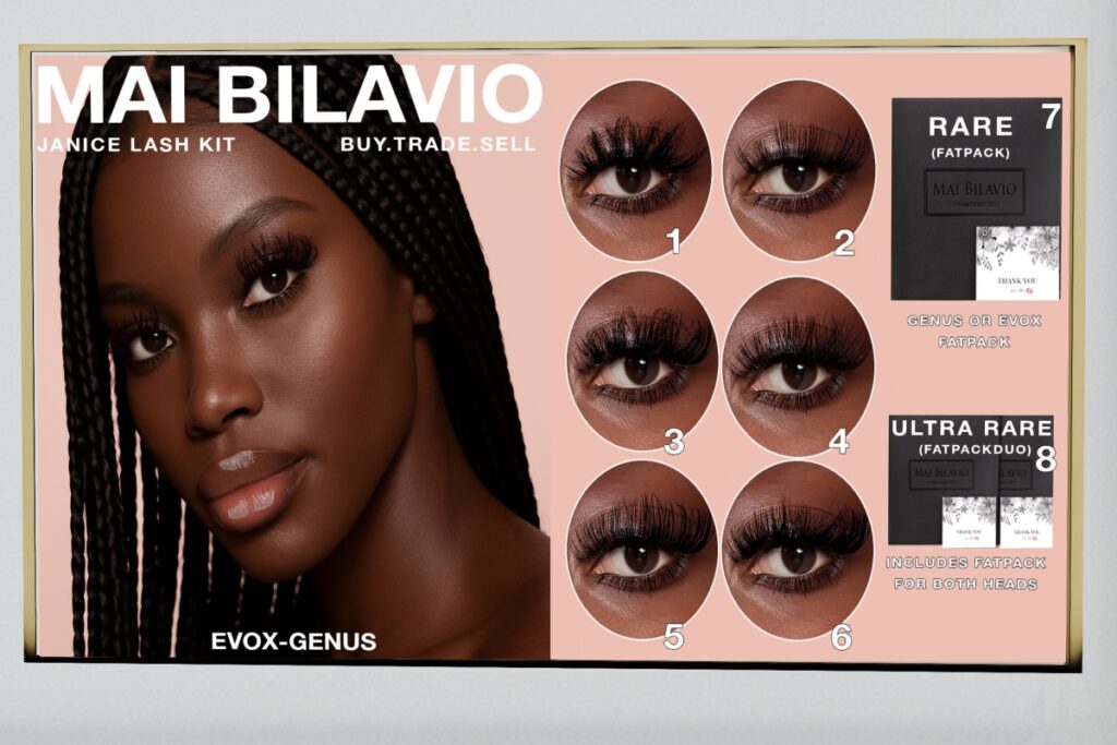 Janice Lash Kit - EvoX/Genus, L$80 per Play