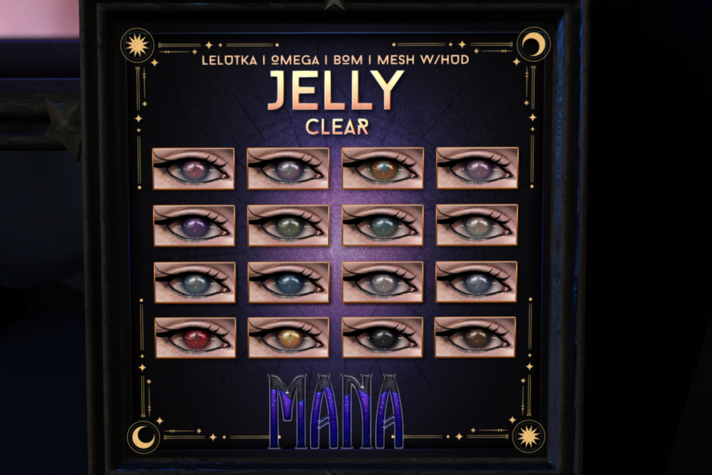 Jelly Clear Eyes - BOM/Lelutka/Mesh/Omega, L$399