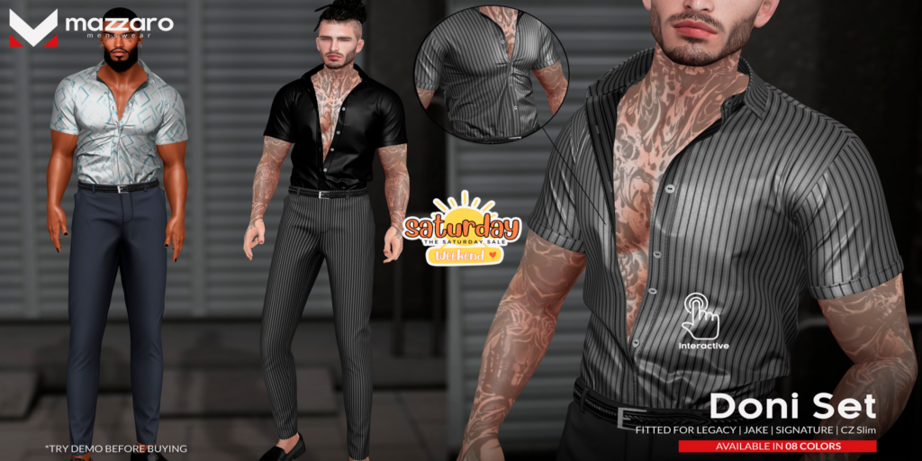 Doni Set - CZ Slim/Gianni/Jake/Legacy	&lt;a href=&quot;http://maps.secondlife.com/secondlife/Heartbreak/131/129/166&quot;&gt;Teleport&lt;/a&gt;
