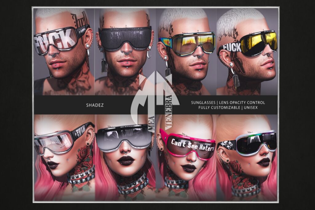 Shadez Glasses, L$350 each FP/L$599 MP